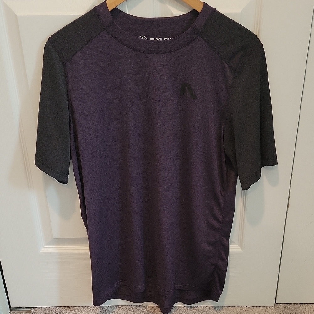 Purple and Black Short Sleeve Tees